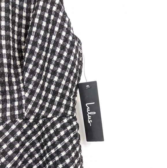 NWT Lulus Check Me Out check print dress - Picture 4 of 8